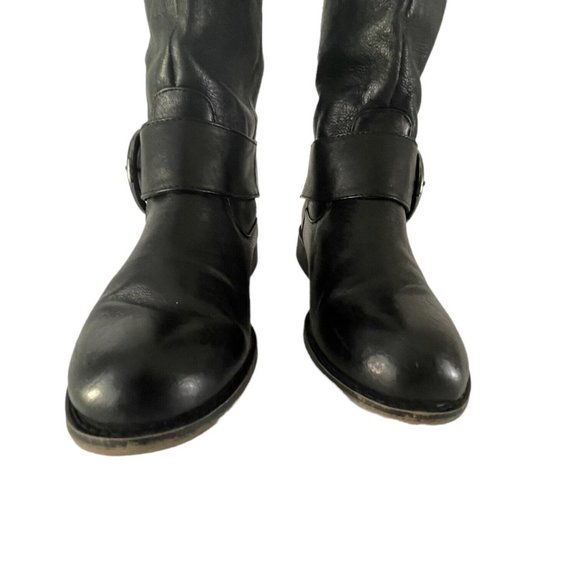 Nine West Black Leather Boots 6.5 Pull-On - Picture 2 of 12